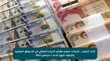 ثبات الدولار.. تحركات سعره مقابل الدينار العراقي في الأسواق الموازية والبنوك اليوم الأحد 1 سبتمبر 2025